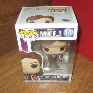 2021 Funko Pop Vinyl Marvel What If ? Captain Carter # 870 (Unopened)